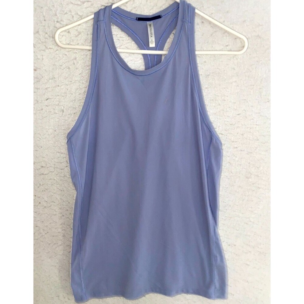 Athleta Women's Active Racerback Tank Top Blue Gray size S Running Yoga